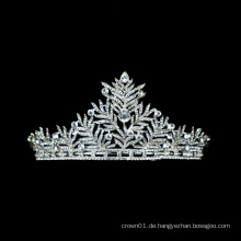 Großhandel im indischen Stil Hochzeit Kronprinzessin Strass Braut Ballett Tiara mit Kristall